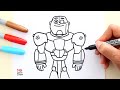 How to draw CYBORG (Teen Titans Go!) | Cómo dibujar a Cyborg de Los Jóvenes Titanes