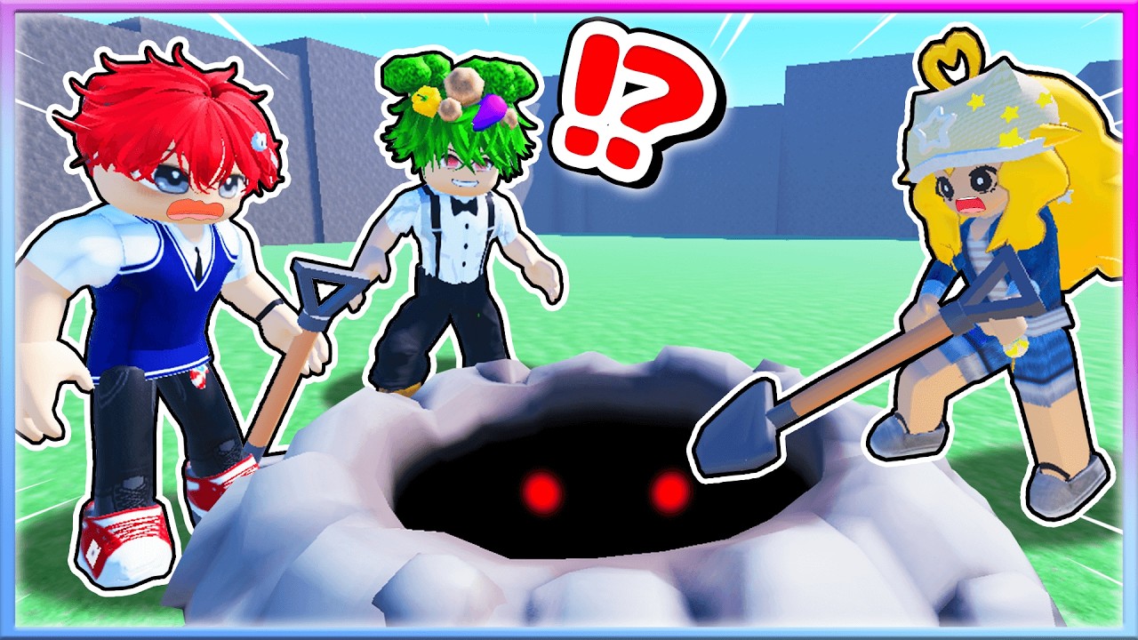 ヤバい穴を掘り続けてみた結果...？地面を掘るロブロックス🕳🥄【Roblox・ろぶろっくす】よろずや🍭