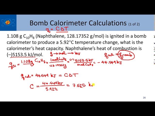 bomb calorimeter heat of combustion tobacco kj/g 07 Ch 7 Bomb Calorimetery