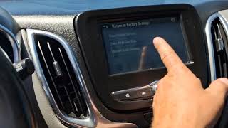 How to Factory Reset the Display in a Chevy Equinox (2018-2024)
