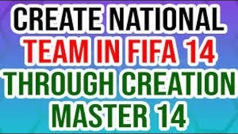 Creating A Team IN FIFA 14 (Cracked Version) | Our Name Team | Using Creation Master14(CM14) |