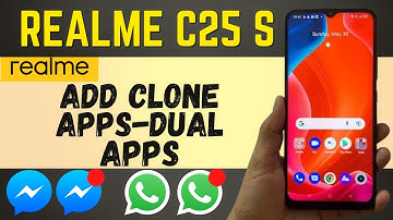 Realme c25s Add Clone apps | Install dual whatsapp,Facebook Massenger in realme c25s