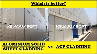 Aluminium Solid Sheet Cladding vs ACP Cladding