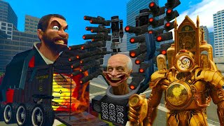 NEW MEGA SCIENTIST TOILET V3! vs ALL CAMERATVSPEAKERMAN BOSSES! In Garrys Mod!