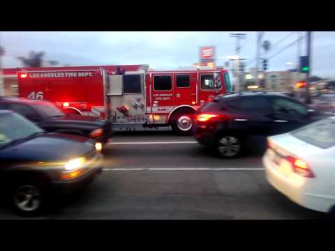 LAFD Engine 46 responding