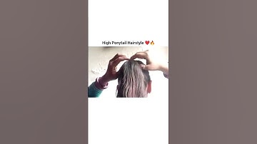 High Ponytail Hairstyle For Girls ❤️😱#ponytail #shortvideo #youtube #shortsfeed  #ponytailhairstyle