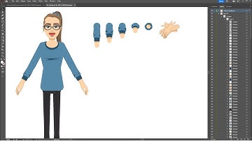 #characteranimator - Adding Forearms and Hands to the Cherie puppet