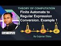 Finite Automata to Regular Expression Conversion Example-1 | Theory of Computation