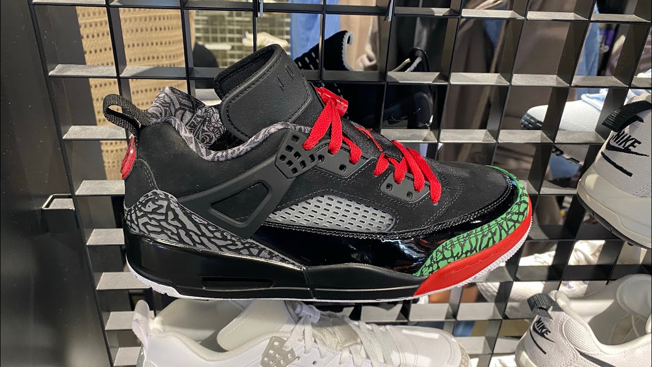 国内配送 NIKE JORDAN SPIZIKE LOW BLACK/V.RED-C.GREEN Jordan Spizike Low “OG” (Black/ Varsity Red/ Classic Green