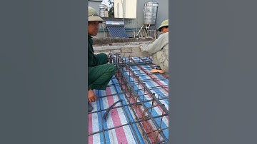 Ghép cốp pha mái hiên (sau khi làm sắt)