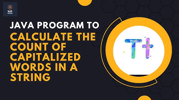 #javaprogram to calculate the count of capitalized words in a string || Top Java Programs