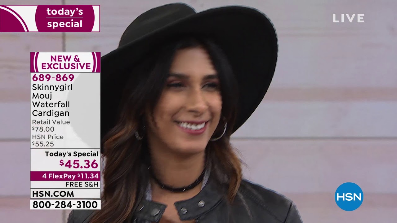 skinnygirl mouj waterfall cardigan