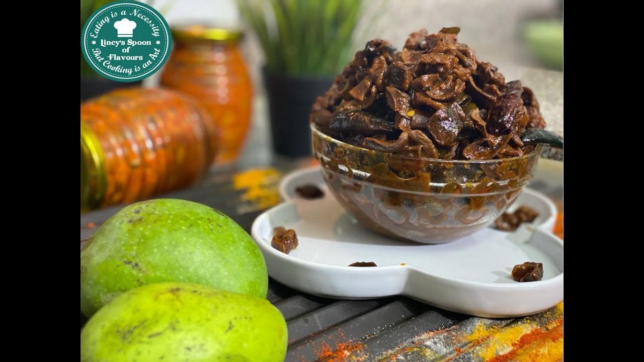 Dried mango pickle (Adamanga Achar) Recipe 41 (ഉണക്ക മാങ്ങാ (അടമാങ്ങ) അച്ഛാർ) YouTube
