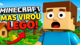 MINECRAFT Mas o MUNDO VIROU LEGO! #minecraft #lego #rtx
