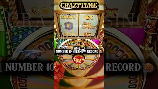 Crazytime 50X Topslot On Number 10 Hits New Record | Todays Bigwin Crazytime #shorts #trending