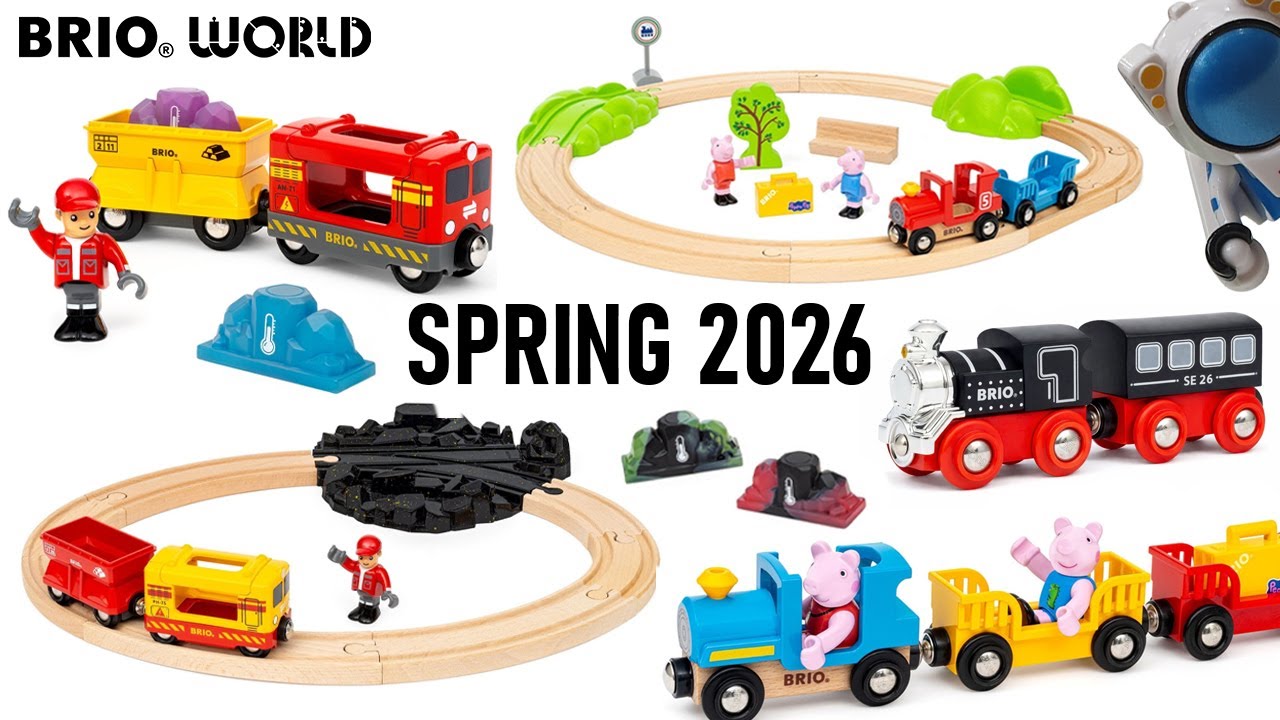 Первый взгляд на поезда BRIO, которые поступят в продажу весной 2026 года.