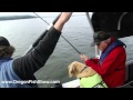 93 and blind Don lands a Chinook Salmon