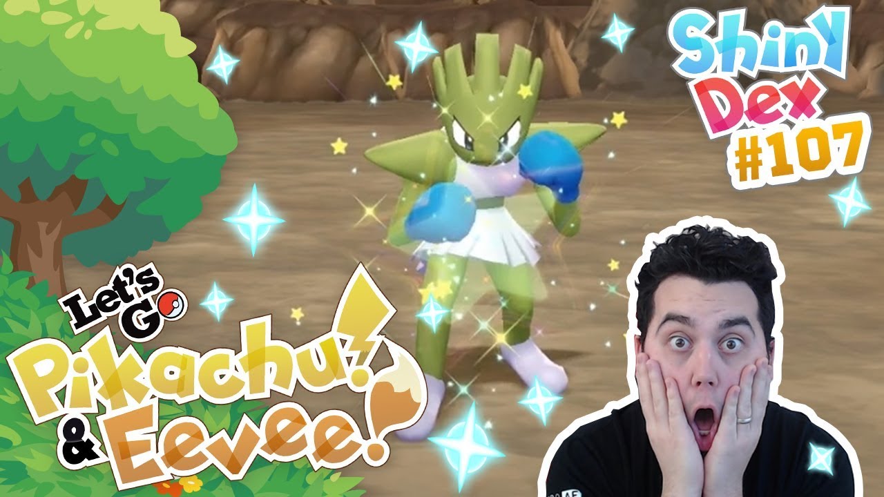 Shiny Hitmonlee & Shiny Hitmonchan Caught  Pokemon Let's Go Pikachu  Extreme Shiny Living Dex 