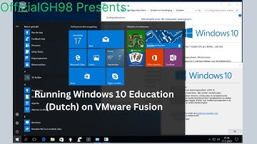 Running Windows 10 Education v1607 (Dutch) inside macOS Mojave (VMware Fusion)