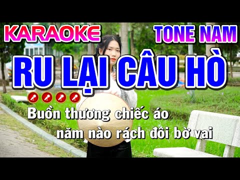 RU LẠI CÂU HÒ Karaoke Nhạc Sống Tone Nam | Gm | ( BEAT CHUẨN ) – Tình Trần Organ