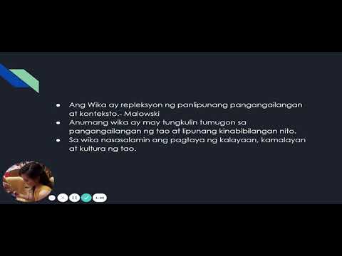 Instrumental, Regulatori at Heuristikong Tungkulin na Wika Part 1