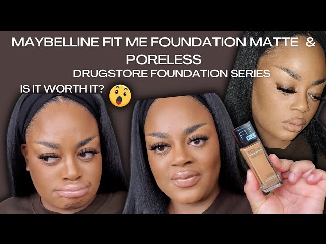 Maybelline Fit Me Matte u0026 Poreless 330 wear test | Is it worth the buy? | Drugstore foundation class=