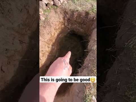 It's 3 feet deep and ancient, this layer. #youtubeshorts #artifact #arrowhead #ancienthistory #fyp