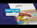 What is sticky tape and how to use  bostik uk