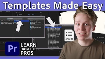 Motion Graphic Templates for Premiere Pro Tutorial with Aiden Robbins | Adobe Video