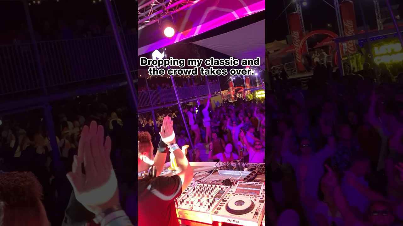 &ldquo;Let The Sun Shine&hellip;&rdquo; ☀️There&rsquo;s nothing like hearing your own recordecho back from the crowd. #dj