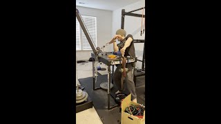 Arm wrestling exercises. Table strap back pressure. 102lb for a set of 6