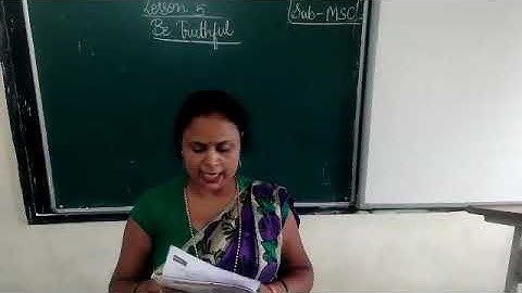 class 2 Subject Moral science Lesson 5 Be Truthful