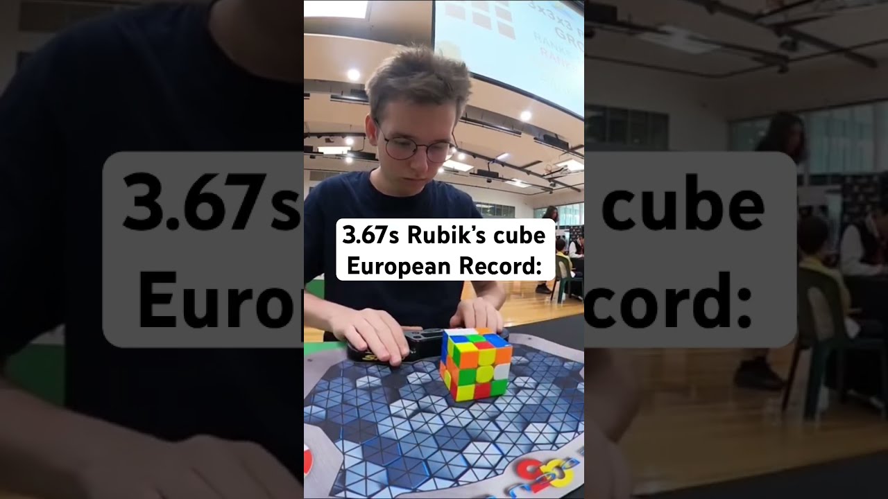 3 67 Rubik S Cube European Record