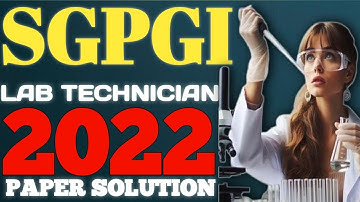 sgpgi lab technician 🔬 previous year question paper 2022....🎯⏰