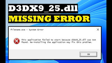 [Fixed] - d3dx9_25.dll is missing from your computer Windows 10/ 11/ 7/ 8