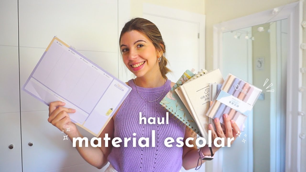 haul material escolar 23-24: aliexpress, amazon, journaling... | imprescindibles para estudiar