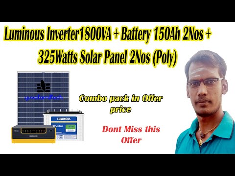 solar panel solar battery solar inverter combo pack lowest priceluminousoffgridyuvatamiltech