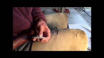 knapping a porcelain point 2nd of 4 videos
