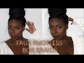 “Faux” Knotless Braids Tutorial | Extended Length #knotlessbraidstutorial #knotlessbraidsbeginners