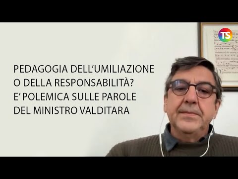 Pedagogia dell’umiliazione o della responsabilità? È polemica sulle parole del ministro Valditara