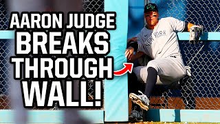 Aaron Judge breaks the wall while making a great catch, a breakdown