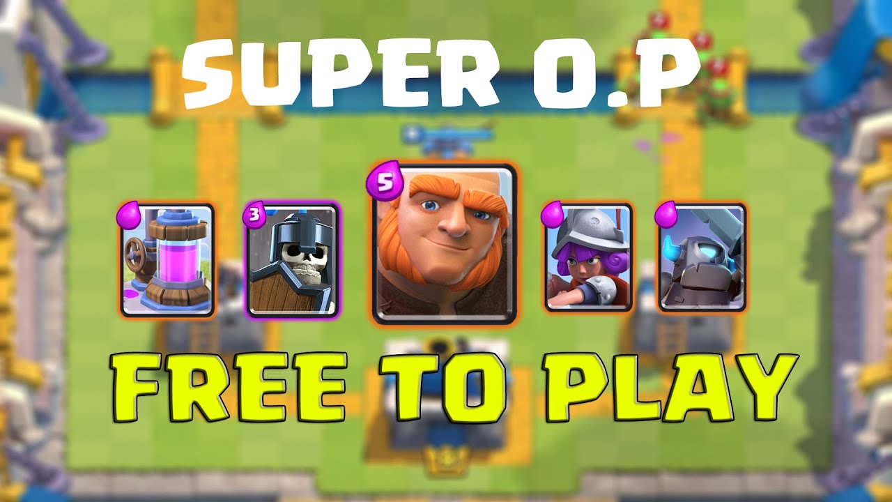 Best Giant + Mini Pekka + Wizard + Guards Deck Free to Play Deck