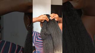 10 Minute Ponytail Transformation On 4C Hair | No Heat Needed