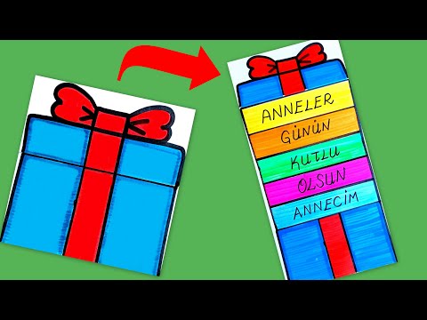 Sürpriz Anneler Günü Kartı Yapımı -Anneler Günü Kartı Nasıl Yapılır? How To Make Mother's Day Card