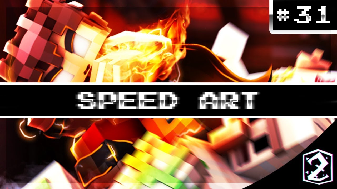 Speed art Minecraft Banner - LEAKE - YouTube