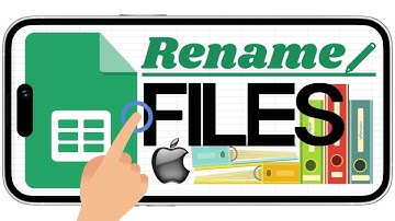 Rename your FILES in the Google Sheets App (iPhone Version)