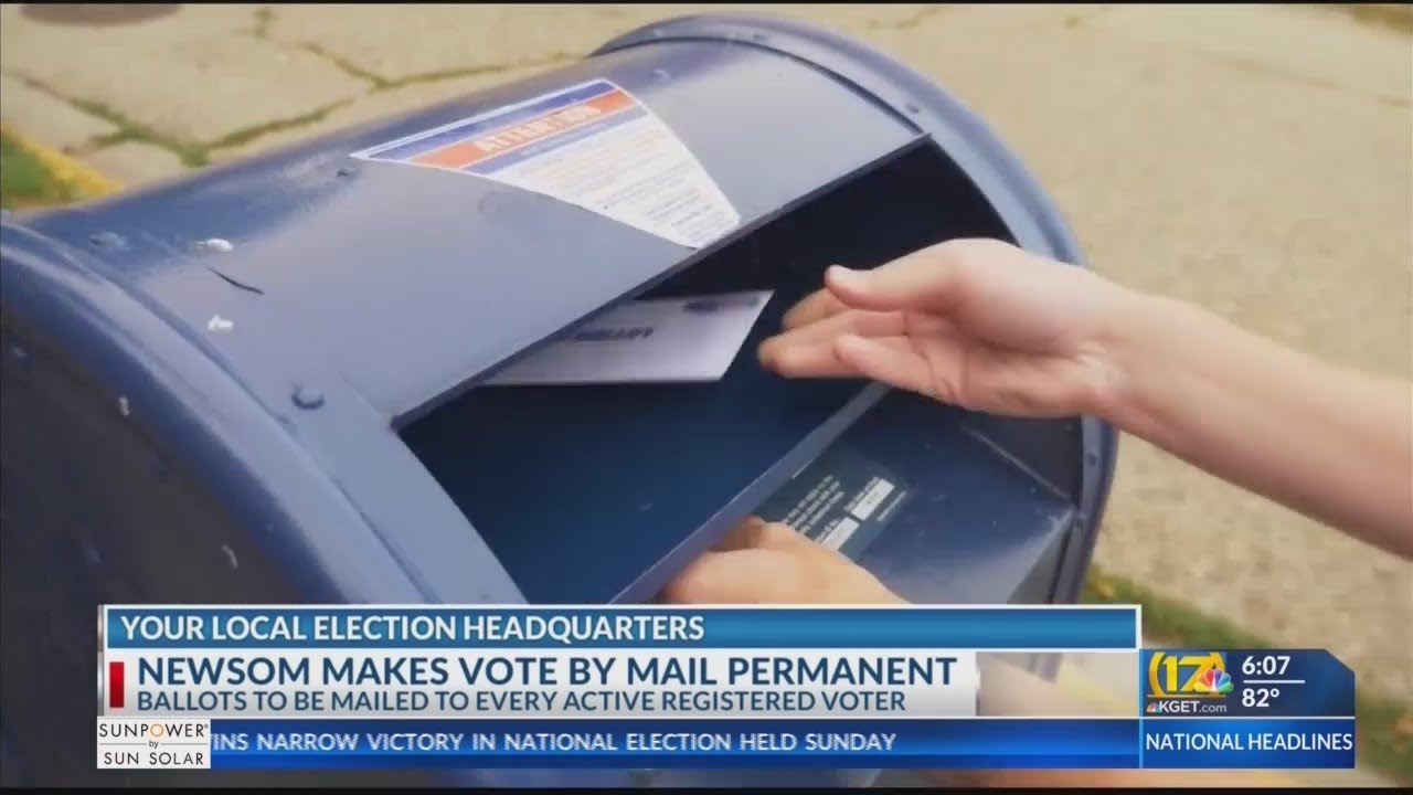 All California voters to receive mail ballots in every election