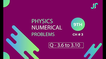 Numericals of Physics class 9 | Chapter 3 | Question 3.6 to 3.10