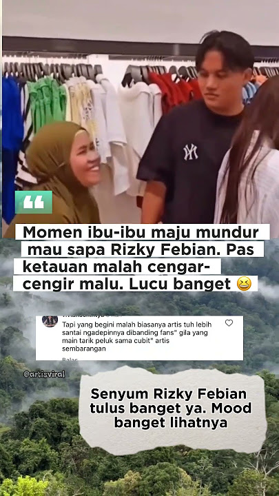 Momen lucu seorang ibu-ibu mau sapa Rizky Febian. Kalian ngakak juga ga? #shorts #trend #fyp