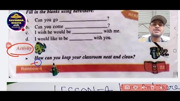 Here And There (Rainbow 🌈 Class4) Lesson-4 (QUESTIONS -ANSWER)